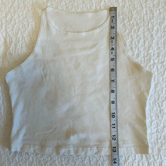 American apperal white cropped tank top (Medium) - Picture 5 of 6